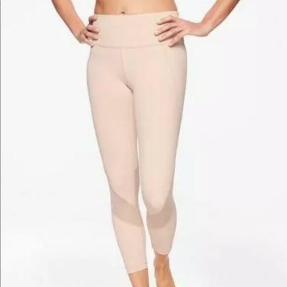 Athleta Eclipse 7/8 Mesh Tight Ballerina Gown Pink Size Small - Picture 1 of 9